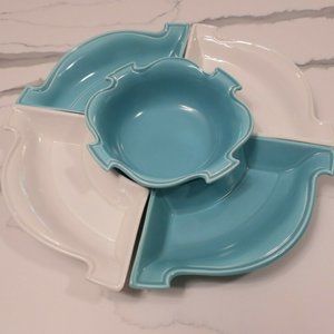 Miramar of CA #201 Lazy Susan Snack Set 5 Pieces VT MCM